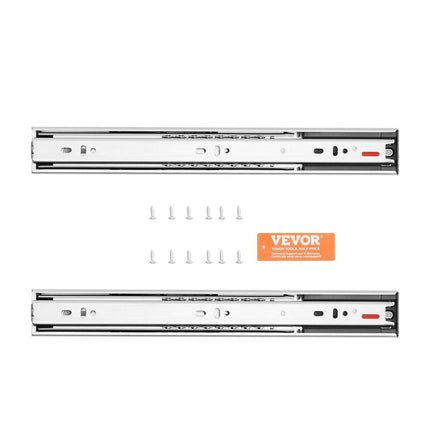 6 Pairs of 508mm Drawer Slides Side Mount Rails, Heavy Duty Full Extension Steel Track, Soft-Close Noiseless Guide Glides Cabinet Kitchen Runners with Ball Bearing, 100 Lbs Load Capacity.