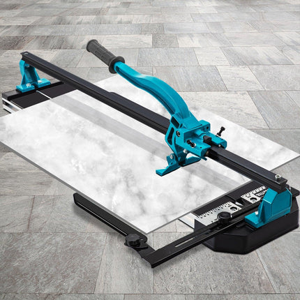 Tile Cutter 24in Cutting Tool w/ Laser Guide Single Rail Double Brackets.