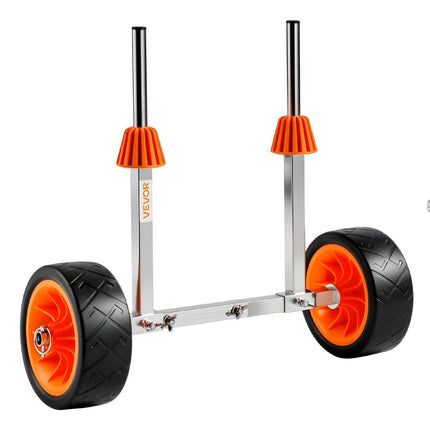 Kayak Cart, 113.4 kg Load Capacity, Canoe Cart Dolly with 19.1 cm Solid Rubber Tires & Kickstand, Assembles & Disassembles Within Seconds, Paddle Board Trolley for Kayaks, Canoes, Paddleboards.
