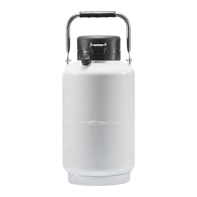 Liquid Nitrogen Tank, 3 L Aluminum Alloy Liquid Nitrogen Container, LN2 Tank Dewar with 6 Canisters and Carry Bag with Straps, Cryogenic Tank for Beauty Industry, Semen Preservation, Scientific.