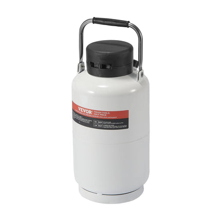 Liquid Nitrogen Tank, 3 L Aluminum Alloy Liquid Nitrogen Container, LN2 Tank Dewar with 6 Canisters and Carry Bag with Straps, Cryogenic Tank for Beauty Industry, Semen Preservation, Scientific.