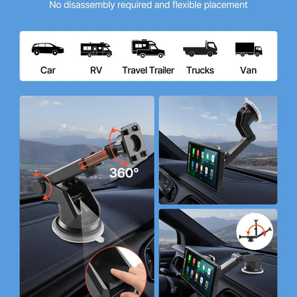 Car Stereo Radio CarPlay Touchscreen 254mm Apple Android Front/Rear Camera.