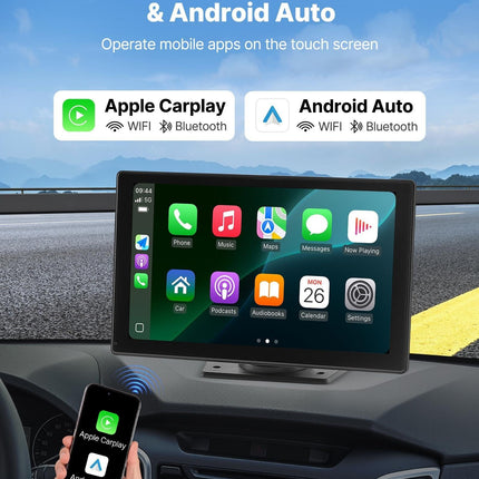 Car Stereo Radio CarPlay Touchscreen 228.6 mm Apple Android Backup Camera.