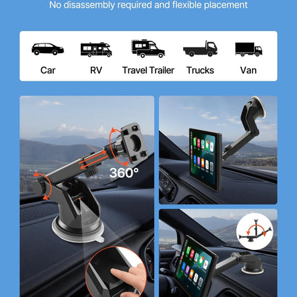 Car Stereo Radio CarPlay Touchscreen 228.6 mm Apple Android Backup Camera.