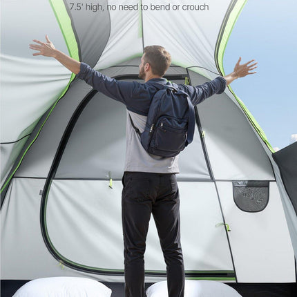 SUV Tent for Camping, 8FT L x 8FT W, Waterproof PU2000mm Spacious Double Layer Design for 5-8 Person, SUV Camping Tent with Mesh Windows, Includes Rainfly & Storage Bag, for Outdoor Activities.