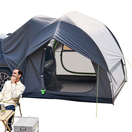 SUV Tent for Camping, 8FT L x 8FT W, Waterproof PU2000mm Spacious Double Layer Design for 5-8 Person, SUV Camping Tent with Mesh Windows, Includes Rainfly & Storage Bag, for Outdoor Activities.