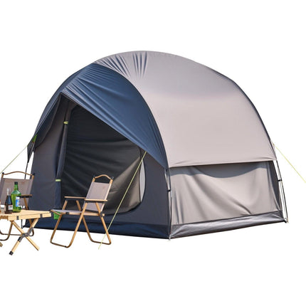 SUV Tent for Camping, 8FT L x 8FT W, Waterproof PU2000mm Spacious Double Layer Design for 5-8 Person, SUV Camping Tent with Mesh Windows, Includes Rainfly & Storage Bag, for Outdoor Activities.