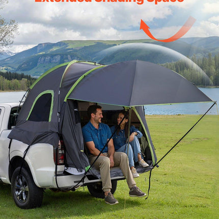 Truck Tent 8.0-8.2ft Waterproof PU2000 Truck Bed Camping Tent 2-3 Person.