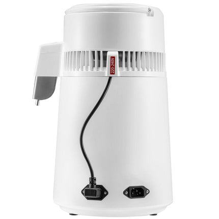 4L Water Distiller 1L/H Distilled Water Maker Timing & Temp Display White.