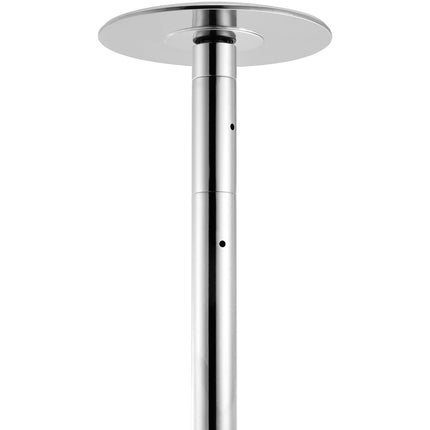 Professional Dancing Pole, Spinning Static Dancing Pole Kit, Portable Removable Pole, 45mm Heavy-Duty Stainless Steel Pole, Height Adjustable Fitness Pole, for Exercise Home Club Gym, Silver.