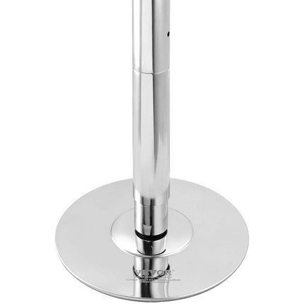 Professional Dancing Pole, Spinning Static Dancing Pole Kit, Portable Removable Pole, 45mm Heavy-Duty Stainless Steel Pole, Height Adjustable Fitness Pole, for Exercise Home Club Gym, Silver.