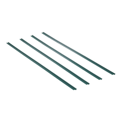 Bottom Locking Privacy Slats, Single-Wall Vertical Bottom-Locking Slats for Chain-Link Fence, High-Density HDPE Chain Link Slats Ideally Fit 1.2 m High Fence for Garden Farm Sports Field(Green).
