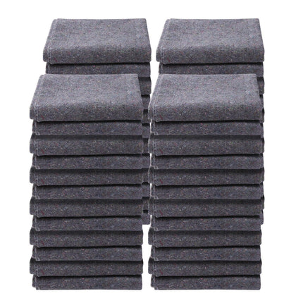 Moving Blankets, 72" x 54", 21 lbs/dz Weight, 24 Packs, Professional Recycled Cotton Packing Blanket, Large Heavy Duty Shipping Mover Pads Perfect for Protecting Furniture, Floors, Appliances.
