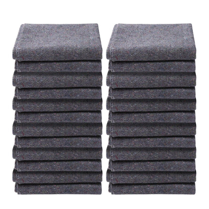 Moving Blankets, 1829 x 1372 mm, 12 kg/dz Weight, 12 Pack, Professional Recycled Cotton Packing Blanket, Large Heavy Duty Shipping Mover Pads Perfect for Protecting Furniture, Floors, Appliances.
