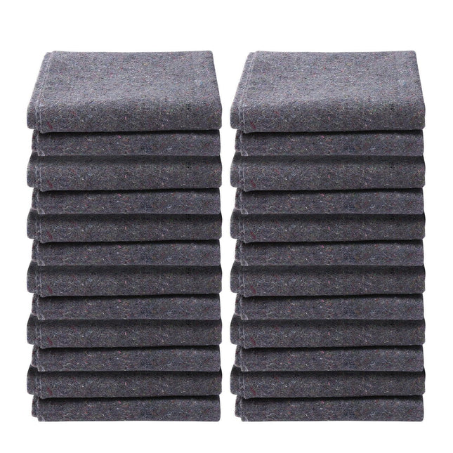 Moving Blankets, 1829 x 1372 mm, 12 kg/dz Weight, 12 Pack, Professional Recycled Cotton Packing Blanket, Large Heavy Duty Shipping Mover Pads Perfect for Protecting Furniture, Floors, Appliances.