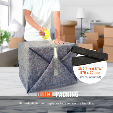 Moving Blankets, 1829 x 1372 mm, 12 kg/dz Weight, 12 Pack, Professional Recycled Cotton Packing Blanket, Large Heavy Duty Shipping Mover Pads Perfect for Protecting Furniture, Floors, Appliances.