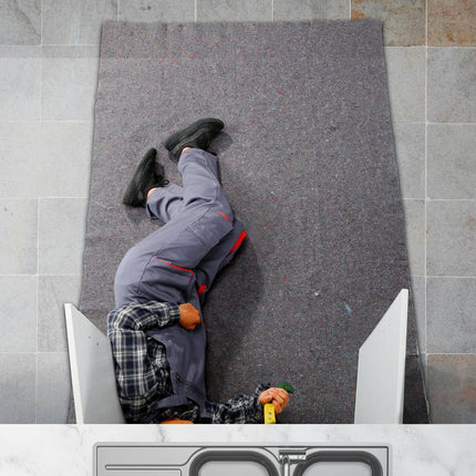Moving Blankets, 1829 x 1372 mm, 12 kg/dz Weight, 12 Pack, Professional Recycled Cotton Packing Blanket, Large Heavy Duty Shipping Mover Pads Perfect for Protecting Furniture, Floors, Appliances.