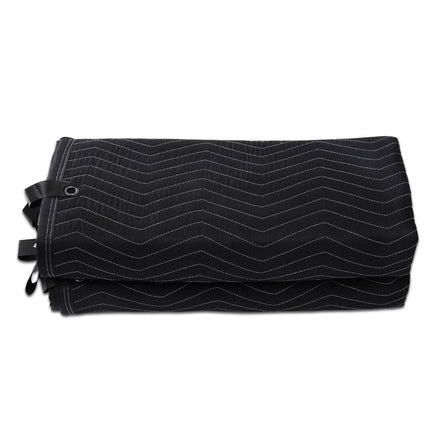 Sound Dampening Blanket, 2438 x 2032 mm Extra Large Studio Grommeted Soundproof Blanket with Grommets, Light Blocker for Door Acoustic Noise Blocking Blanket Studio Sound Absorption Sheet, Black.