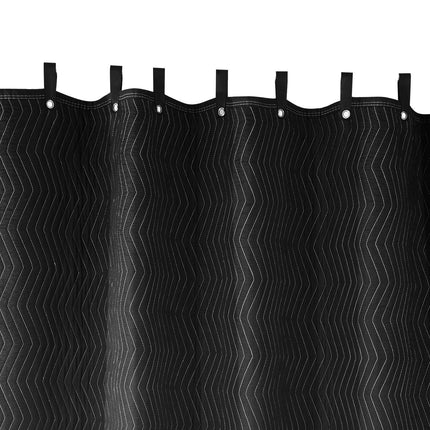 Sound Dampening Blanket, 2438 x 2032 mm Extra Large Studio Grommeted Soundproof Blanket with Grommets, Light Blocker for Door Acoustic Noise Blocking Blanket Studio Sound Absorption Sheet, Black.
