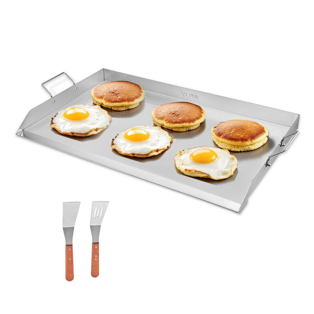 36x22 in Flat Top Griddle Stainless Steel Universal BBQ Grill Pan Cookware.
