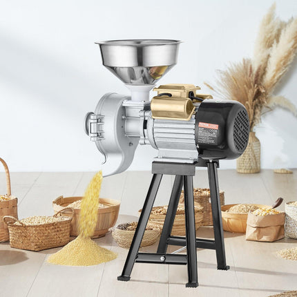 3000W Electric Grain Grinder Corn Wheat Flour Cereal Mill Wet & Dry.