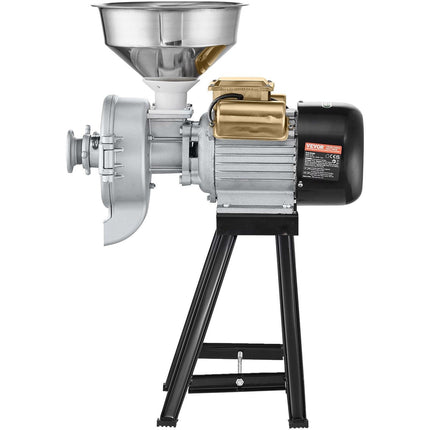 3000W Electric Grain Grinder Corn Wheat Flour Cereal Mill Wet & Dry.