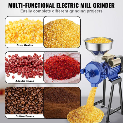 3000W Electric Grain Grinder Corn Wheat Flour Cereal Mill Dry Grinder.