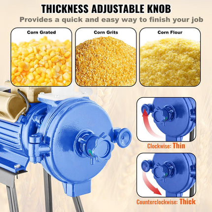 3000W Electric Grain Grinder Corn Wheat Flour Cereal Mill Dry Grinder.