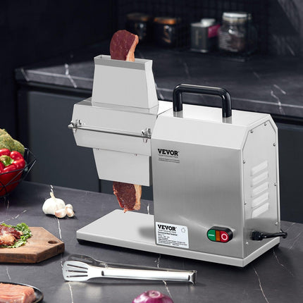 Commercial Meat Tenderizer, Heavy Duty Stainless Steel Kitchen Tool with Handle, Meat Tong, and Cleaning Brush, 450W Electric Meat Tenderizer Machine for Beef, Turkey, Chicken, Pork, and Fish.