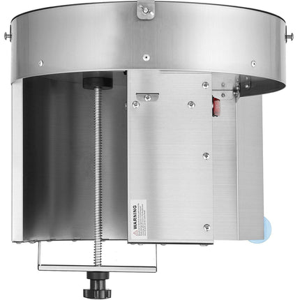 Electric Vegetable Slicer, 0-0.5"/0-12mm Thickness Adjustable Commercial Slicer Machine, Convertible to Manual, Stainless Steel Food Cutter Slicing Machine, Large Feed Port for Potato, Tomato.