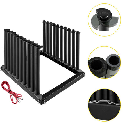 VEVOR Windshield Rack 9-Lite, Windshield Truck Rack Steel, Windshield Glass Rack 24-Inch Height, Windshield Rack for Truck with PVC Pad & Foam Padding, Glass Rack for Truck, for Glass Transportation.