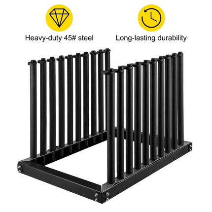 VEVOR Windshield Rack 9-Lite, Windshield Truck Rack Steel, Windshield Glass Rack 24-Inch Height, Windshield Rack for Truck with PVC Pad & Foam Padding, Glass Rack for Truck, for Glass Transportation.