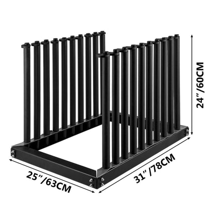 VEVOR Windshield Rack 9-Lite, Windshield Truck Rack Steel, Windshield Glass Rack 24-Inch Height, Windshield Rack for Truck with PVC Pad & Foam Padding, Glass Rack for Truck, for Glass Transportation.
