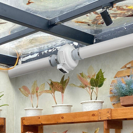 4" to 4.5" Radon Mitigation Fan System Quiet 260CFM Inline Duct Waterproof.
