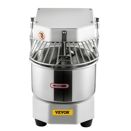 VEVOR Commercial Dough Food Mixer, 8L Large Capacity Stainless Steel Mixer with Bowel, Hook, Shield, Reset Button, 450W Tilt-Head Kitchen Dough Mixers for Cake, Cream, Egg Fluid, Fillings.
