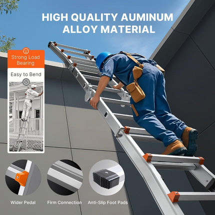 Telescoping Ladder A Frame 20 FT Extension Multi-Function for Homework.