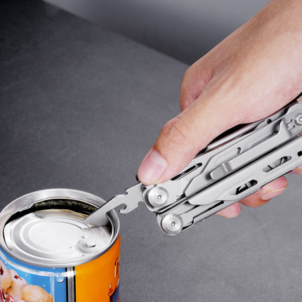 16-In-1 Multitool Pliers, Multi Tool Pliers, Cutters, Knife, Scissors, Ruler, Screwdrivers, Wood Saw, Can Bottle Opener, with Safety Locking and Sheath, for Survival, Camping, Hunting and Hiking.
