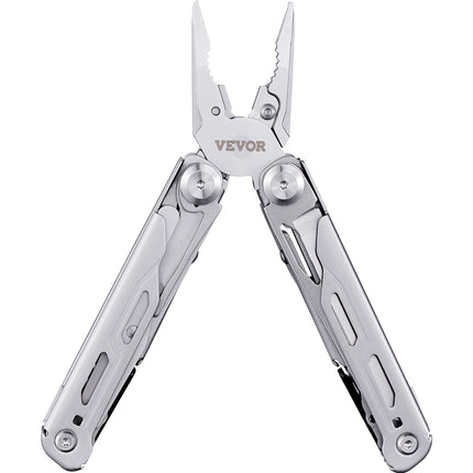 16-In-1 Multitool Pliers, Multi Tool Pliers, Cutters, Knife, Scissors, Ruler, Screwdrivers, Wood Saw, Can Bottle Opener, with Safety Locking and Sheath, for Survival, Camping, Hunting and Hiking.