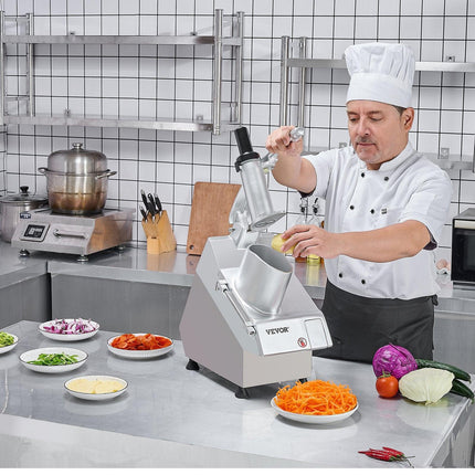 Food Processor & Vegetable Chopper w/ 6 Blades Food-Grade Stainless Steel.