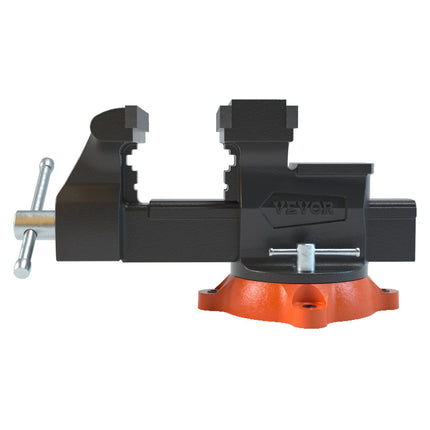 16.7cm Bench Vise Anvil Swivel Locking Base Heavy Duty Ductile Iron Vice.