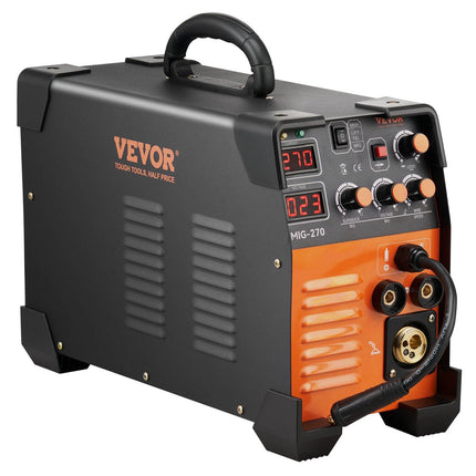 Mig Welder Welding Machine MIG-270 MIG MMA TIG IGBT DC Inverter Welder Digital Display.