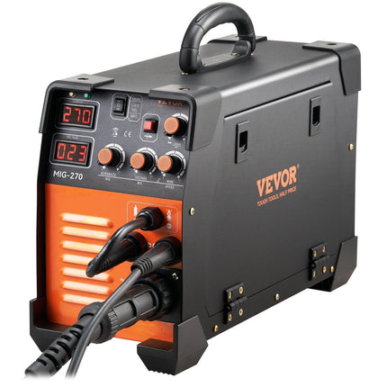 Mig Welder Welding Machine MIG-270 MIG MMA TIG IGBT DC Inverter Welder Digital Display.