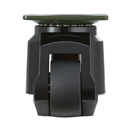 Leveling Casters, Set of 4, 1000 kg Total Load Capacity, 63.5 mm, Heavy Duty with Upgraded Handle Design, 360 Degree Swivel Caster Wheels, Adjustable Casters with Feet for Workbench, Machine.