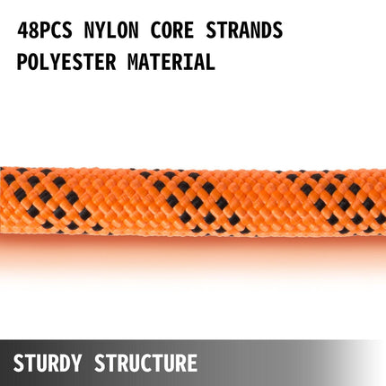 1.43cm Double Braid Polyester Rope 6096cm Nylon Pulling Rope 498.95kg High Force Polyester Load Sailing Rope(1.43cm-6096cm).
