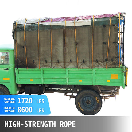 1.43cm Double Braid Polyester Rope 6096cm Nylon Pulling Rope 498.95kg High Force Polyester Load Sailing Rope(1.43cm-6096cm).