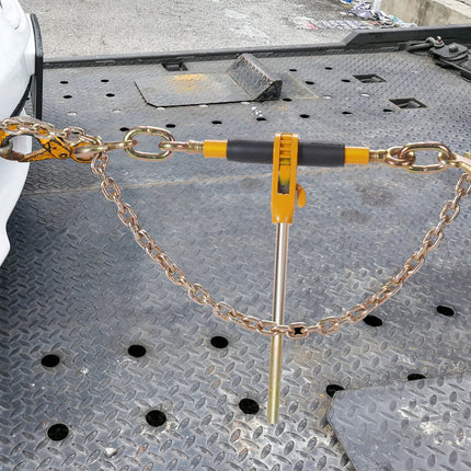 Ratchet Chain Binder 3/8"-1/2" Load Binders 12000 lbs w/ G80 Chains 4 Pcs.