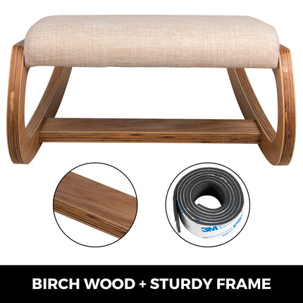 Ergonomic Kneeling Chair Heavy Duty Better Posture Kneeling Stool Office Chair Home for Body Shaping Relieveing Stress Meditation Desk Computer Kneeling Stool Chair.