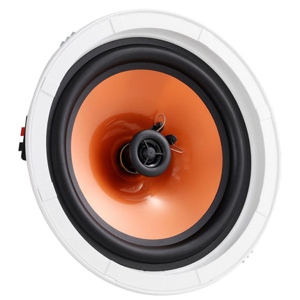 4 PCs 203.2 mm in Ceiling Speakers, 100-Watts, Flush Mount Ceiling & in-Wall Speakers System with 8ΩImpedance 89dB Sensitivity, for Home Kitchen Living Room Bedroom or Covered Outdoor Porches.