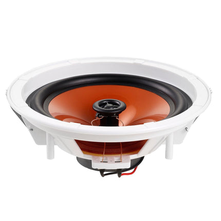 4 PCs 203.2 mm in Ceiling Speakers, 100-Watts, Flush Mount Ceiling & in-Wall Speakers System with 8ΩImpedance 89dB Sensitivity, for Home Kitchen Living Room Bedroom or Covered Outdoor Porches.