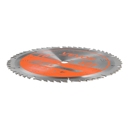 Circular Saw Blade, 254 mm Diameter, 50 Sharp Alloy Teeth, 15.875 mm Arbor, Fine Finish, Wood Cutting Blade for Circular Saw, with Noise-Reducing Heat Vents, for Cutting Plywood, OSB, Hardwood.